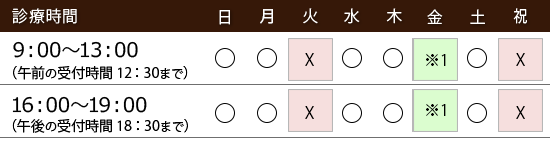 北九州市八幡西区 前野動物ケアーセンター　診療時間